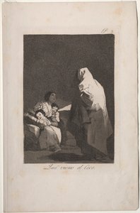Caprichos: Here Comes the Bogieman. tekijältä Francisco de Goya