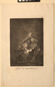Caprichos: Kuinka he nyppivät hänet!. tekijältä Francisco de Goya