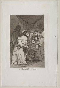 Caprichos: Niele se, koira! tekijältä Francisco de Goya