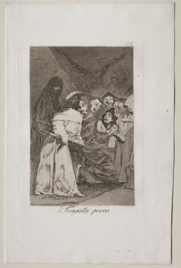 Caprichos: Niele se, koira!. tekijältä Francisco de Goya