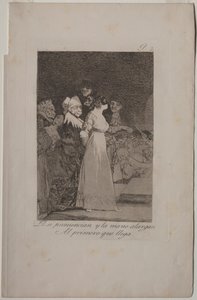Caprichos: He sanovat kyllä ja antavat kätensä ensimmäiselle tulijalle. tekijältä Francisco de Goya