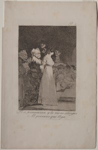 Caprichos: He sanovat "kyllä" ja antavat kätensä ensimmäiselle tulijalle. tekijältä Francisco de Goya