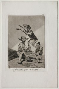 Caprichos: Odota, kunnes sinut on voideltu. tekijältä Francisco de Goya