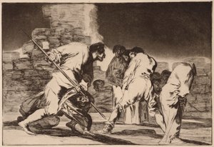 Cruel Folly (Disparate cruel), sarjasta Los Disparates tekijältä Francisco de Goya