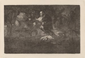 Jumala luo heidät ja he liittyvät yhteen (Jumala luo heidät ja he liittyvät yhteen) tekijältä Francisco de Goya