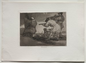Sodan katastrofit: Barbaarit!, 1810-1820. tekijältä Francisco de Goya