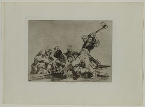 Disasters of War: Pl., 3, Sama asia, 1810-1813. tekijältä Francisco de Goya