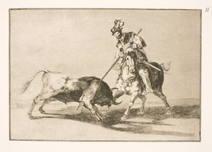 El Cid Campeador lyö toisen härän tekijältä Francisco de Goya