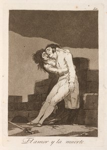 rakkaus ja kuolema tekijältä Francisco de Goya