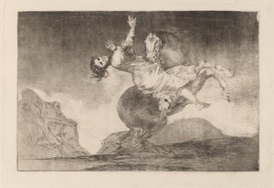 Raptor-hevonen (The Horse-Abductor) tekijältä Francisco de Goya