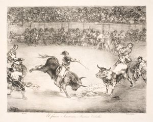 "Kuuluisa amerikkalainen Mariano Ceballos" tekijältä Francisco de Goya