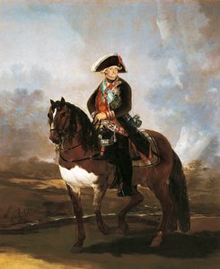 Kuningas Carlos IV:n ratsastusmuotokuva tekijältä Francisco de Goya
