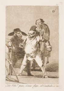 Ovatko he siellä? Joten sanoin...Oh, huomio! Tai... tekijältä Francisco de Goya