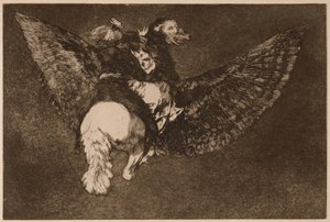 Flying Folly (Disparate volante), sarjasta Los Disparates tekijältä Francisco de Goya