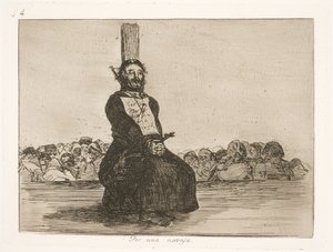 Veitsen vuoksi (34) tekijältä Francisco de Goya