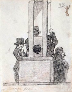 Ranskalainen rangaistus, vuosina 1824-1828. tekijältä Francisco de Goya