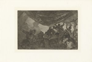 Clear Folly erilainen claro Los Disparates (The Follies) (sarjan nimi) Los Proverbios (Sananlaskut) (sarjan nimi) tekijältä Francisco de Goya