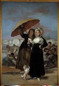 Francisco de Goyan (1746-1828) kirje tai nuori maalaus 1814 Su. 1,81 x 1,25 m Lille, Kuvataidemuseo tekijältä Francisco de Goya
