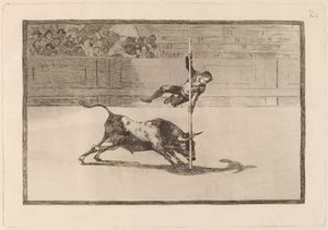 Juanito Apinani Keveys ja rohkeus kehässä Madridissa tekijältä Francisco de Goya