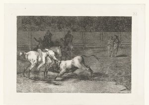 Mariano Ceballos doodt een stier Madriano Ceballos, alias El Indio, mata el toro desde su caballo La Tauromaquia (series title) Stierenvechten (series title)   1368292   fi       finnish Successfully Translated  Original: Moonlight on the Yare Translat: Mo tekijältä Francisco de Goya