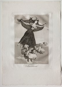 Ochenta Caprichos: Volaverunt, 1793-1798. tekijältä Francisco de Goya