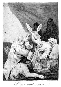 Mihin sairauteen hän kuoli, 1799 tekijältä Francisco de Goya