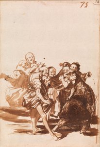 Vanhukset laulavat ja tanssivat tekijältä Francisco de Goya