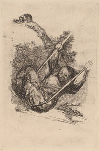 Vanha nainen keinussa tekijältä Francisco de Goya