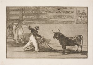 Harpuunien tai banderillojen alkuperä tekijältä Francisco de Goya