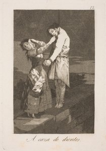 Hampaiden etsinnässä tekijältä Francisco de Goya