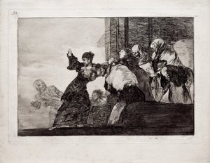 Huono Folly sarjasta Los Disparates Follies, 1815-1819 tekijältä Francisco de Goya