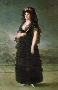 Muotokuva Maria Lusiasta mantillalla. 1799 tekijältä Francisco de Goya