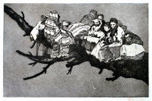Naurettava uni, 1819-1823 tekijältä Francisco de Goya