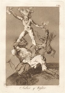 Subir y bajar (nousta ja laskea) tekijältä Francisco de Goya