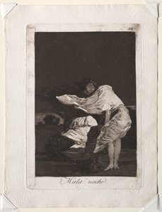 Caprichot: Huono yö, 1799. tekijältä Francisco de Goya
