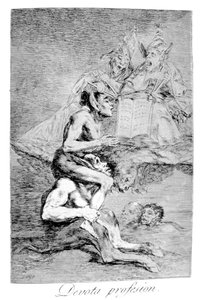 The Devout Ammatti, 1799 tekijältä Francisco de Goya