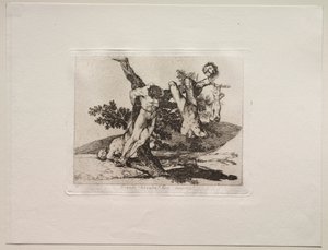 Sodan kauhut: sankarillinen saavutus! Kuolleiden miesten kanssa! tekijältä Francisco de Goya