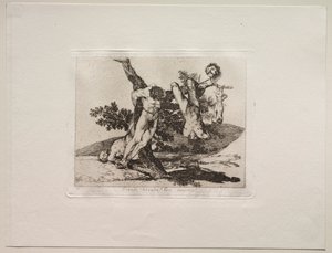 Sodan kauhut: sankarillinen saavutus! Kuolleiden miesten kanssa!. tekijältä Francisco de Goya
