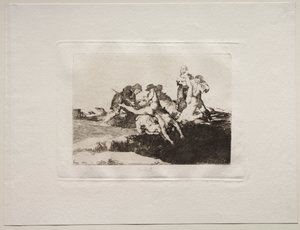Sodan kauhut: hyväntekeväisyys, 1810. tekijältä Francisco de Goya