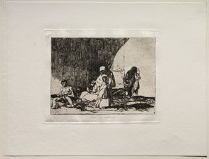 Sodan kauhut: Terveet ja sairaat. tekijältä Francisco de Goya