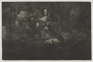 Sananlaskut: Jumala luo heidät ja he liittyvät yhteen, 1864. tekijältä Francisco de Goya