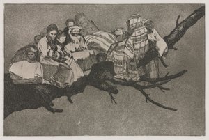 Sananlaskut: naurettavaa hulluutta, 1864. tekijältä Francisco de Goya