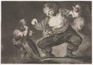 Sananlaskut: Simpleton, 1864. tekijältä Francisco de Goya