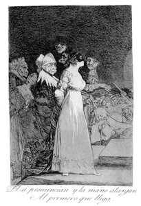 He sanovat kyllä ja antavat kätensä ensimmäiselle tulijalle, 1799 tekijältä Francisco de Goya