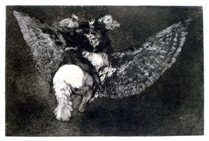 Siivekäs hölynpöly, 1819-1823 tekijältä Francisco de Goya