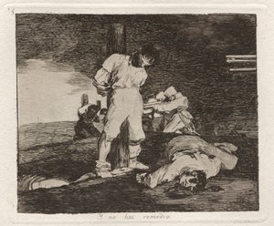Y no hai -remedio (ja siitä ei ole apua) tekijältä Francisco de Goya