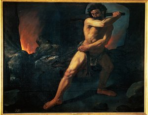 Hercules and Cerberus (maalaus kankaalle) tekijältä Francisco de Zurbaran