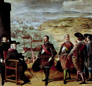 Maalatut taistelut Buen Retiron puolesta: Cadizin puolustus briteiltä vuonna 1627 tekijältä Francisco de Zurbaran