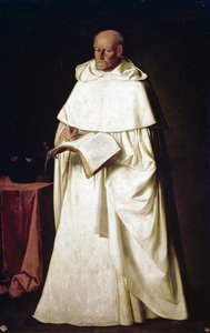 Maalauksia Merced Calzadan kirjastoon Sevillassa: pastori Hernando De Santiago tekijältä Francisco de Zurbaran