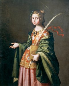 Retrato de Elizabeth da Turíngia Finlandês tekijältä Francisco de Zurbaran
